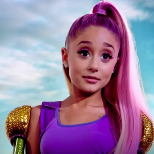 Image similar to ariana grande as a Thanos 4k