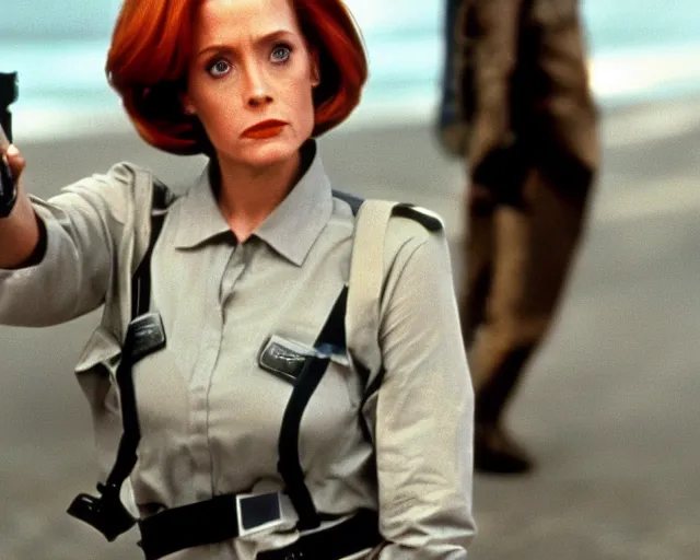 Prompt: dana scully in transformers (1984)