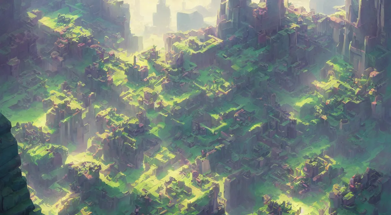 Image similar to flag colored wall fortress greeble illusion landscape wonderworld paradize, behance hd by jesper ejsing, by rhads, makoto shinkai and lois van baarle, ilya kuvshinov, rossdraws global illumination