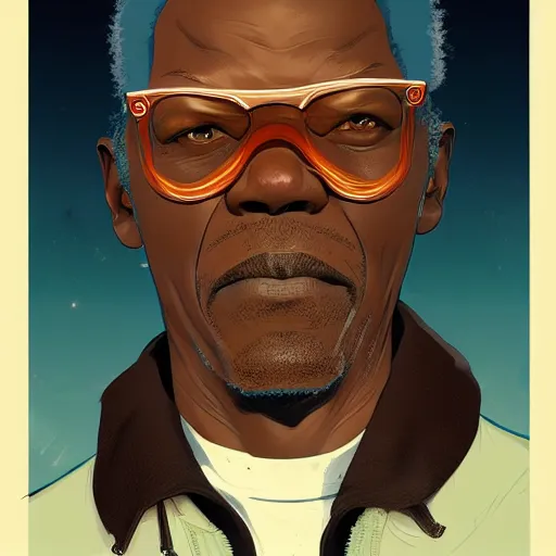 Prompt: a study of cell shaded portrait of Cartoonish Samuel L Jackson concept art, llustration, post grunge, concept art by josan gonzales and wlop, by james jean, Victo ngai, David Rubín, Mike Mignola, Laurie Greasley, highly detailed, sharp focus, alien, Trending on Artstation, HQ, deviantart, art by artgem