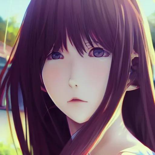 Prompt: photorealistic anime girl render, detailed face, colorful, atmosphere cinematic, by wlop, by ilyu kuvshinov, soft shadows, be concept art, super detailed, unreal engine 5, octane render, 8 k, super realistic, ufotable studio art style, global illumination, trending in pixiv, japanese light novel cover, visual novel