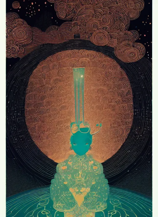 Image similar to nezha by victo ngai