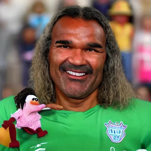 Prompt: Ruud Gullit as a muppet