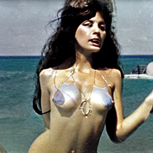 Image similar to a still of siren in a 1 9 7 7 photo, realistic, photorealistic, detailed,