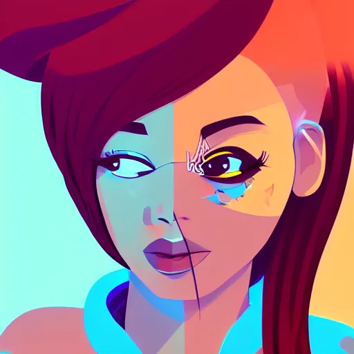 Image similar to 2 d character design, female rapper, vector art, digital art, portrait, 4 k, 8 k, sharp focus, smooth, illustration, concept art, music artist