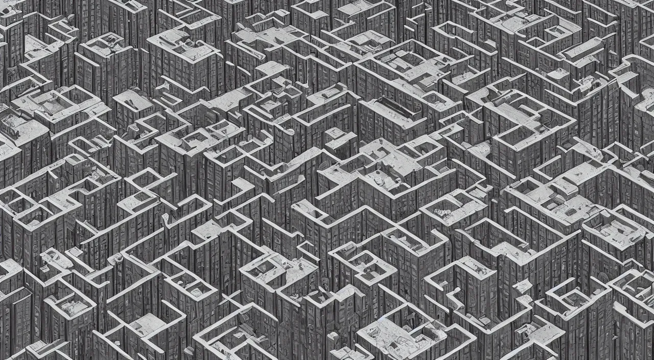 Prompt: photorealistic urban landscape in the style of Escher against the background of space, 4k