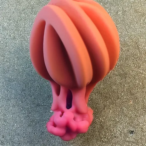 Image similar to a 3d printed plumbus, perfect replica, fresh from the printer