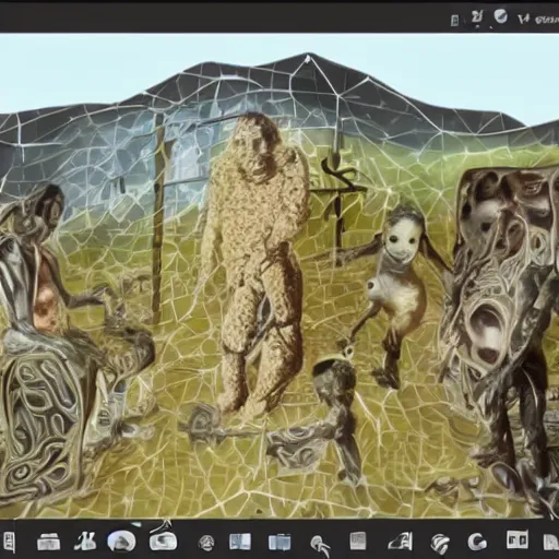 Image similar to weirdest image ever created by an ai, no human ever will understand it very detailed