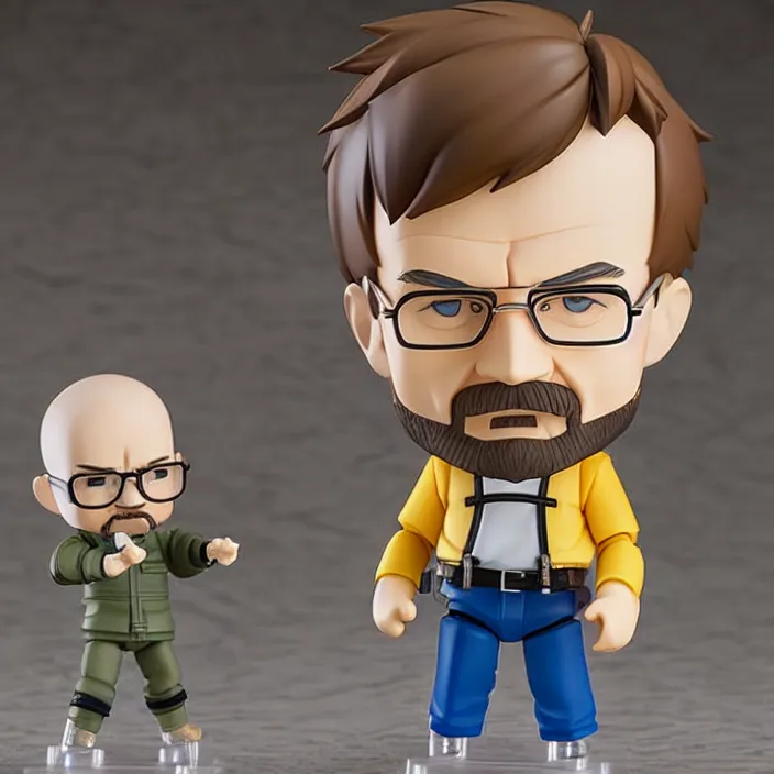 Image similar to walter white, an anime nendoroid of walter white, figurine, detailed product photo