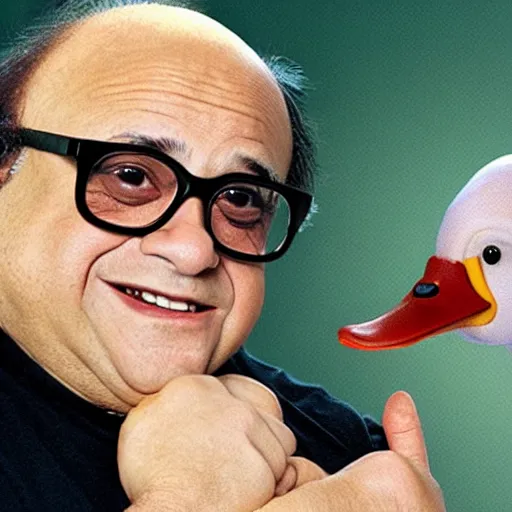 Image similar to danny devito as a realistic duck