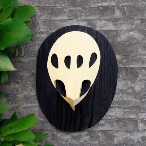 Image similar to hollow knight wooden mask