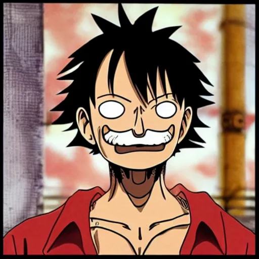 Image similar to [ luffy mustache ] by kim jung and kentaro miura gi