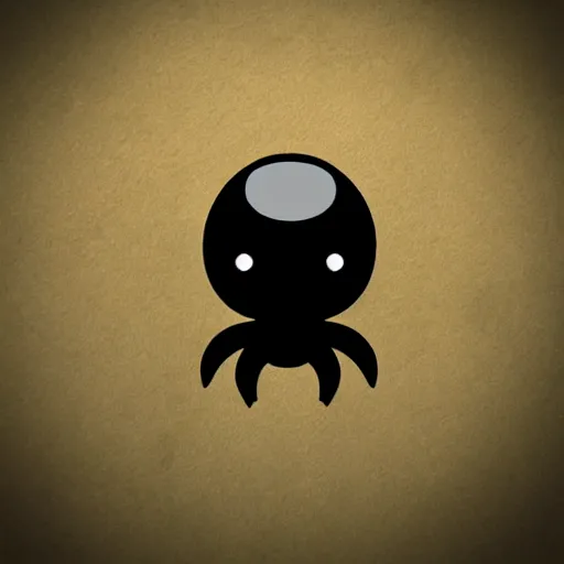 Prompt: a cute icon of black squid