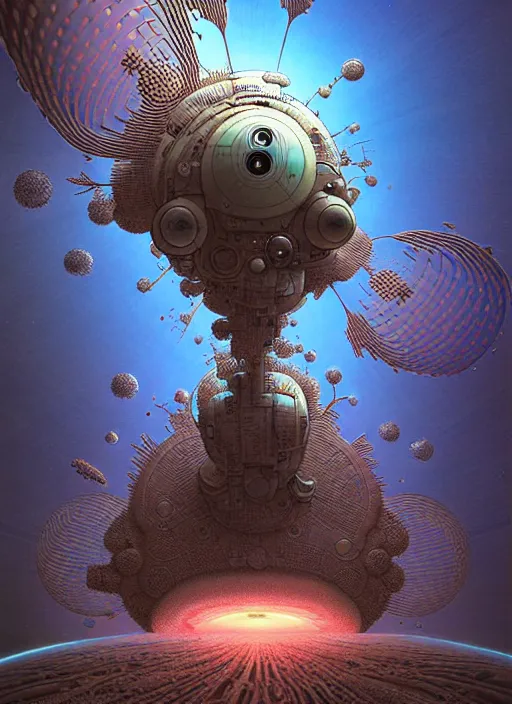 Image similar to design only! 2 0 5 0 s retro future art 1 9 7 0 s science fiction borders lines decorations space machine, mech, robot. muted colors. by jean - baptiste monge, ralph mcquarrie, marc simonetti, 1 6 6 7. mandelbulb 3 d, fractal flame, jelly fish, coral, cinematic lightning