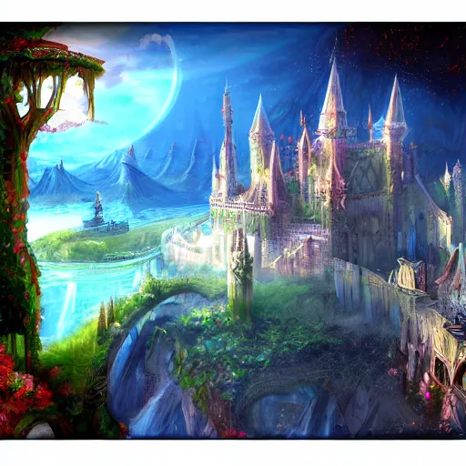 Prompt: fantasy world