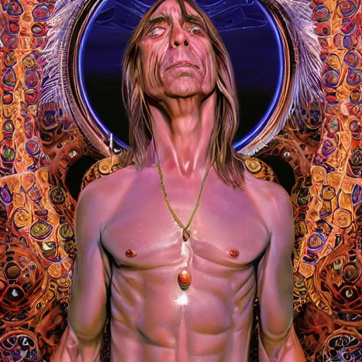 Image similar to Iggy Pop, by Mark Brooks, Donato Giancola, Victor Nizovtsev, Scarlett Hooft Graafland, Chris Moore