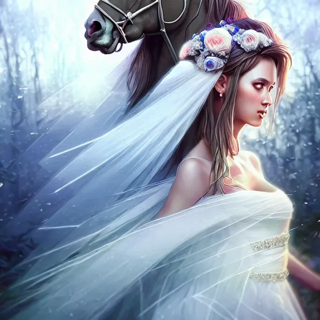 Prompt: epic professional digital art of 👰 🏇 ❌ 🍃, 👰 🏇 ❌ 🍃, 👰 🏇 ❌ 🍃, 👰 🏇 ❌ 🍃,best on artstation, cgsociety, wlop, Behance, pixiv, deviantart, cosmic, epic, stunning, gorgeous, much detail, much wow, masterpiece by master illustrator