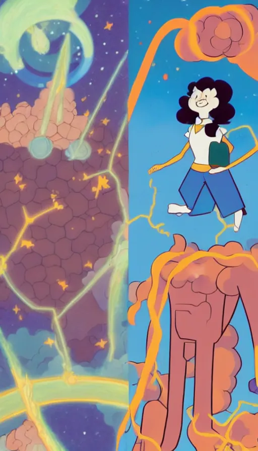 Image similar to the two complementary forces that make up all aspects and phenomena of life, by Rebecca Sugar