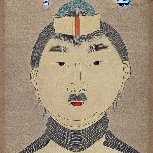 Image similar to Donald Trump ancient chinese artwork