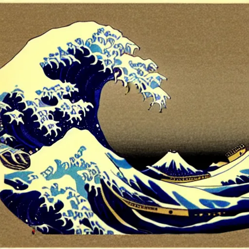 Image similar to The Ghosts of Hokusai