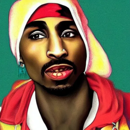 Image similar to if tupac was a woman