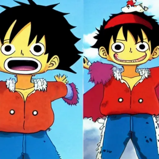 Image similar to luffy as 🐼