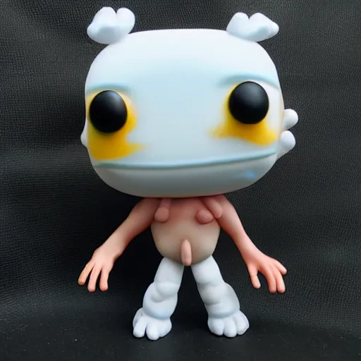 Image similar to funko - pop made of out of glue and meat, hyper realistic 4 k, hd