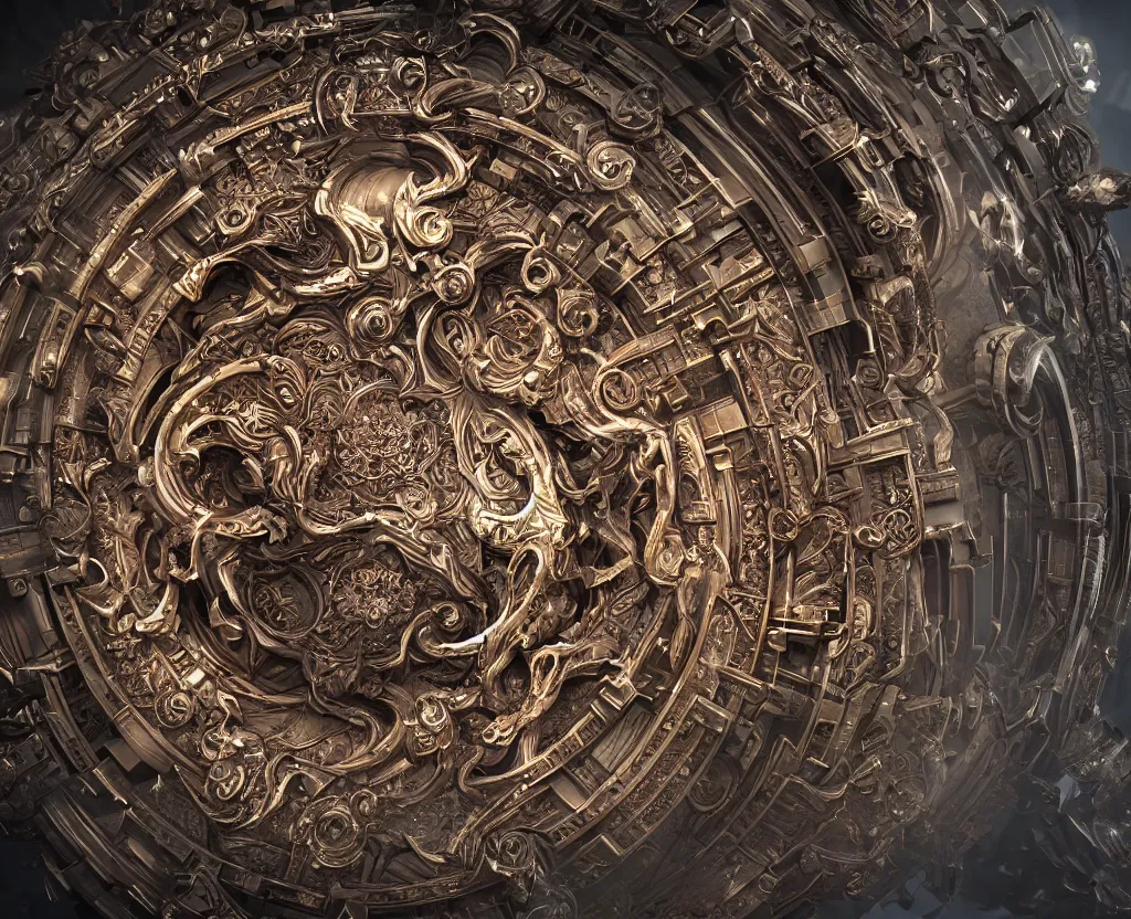 Image similar to an intricate chaos portal, very detailed, octane render, artstation, unreal engine 5