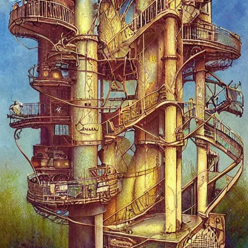 Image similar to old gold mine, art by daniel merriam, high details