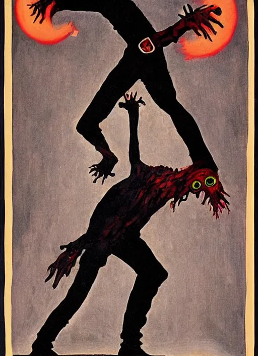 Image similar to punk zombie by rockwell kent, 1 9 2 9