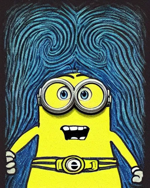 Image similar to Minion Self-portrait by Vincent van Gogh