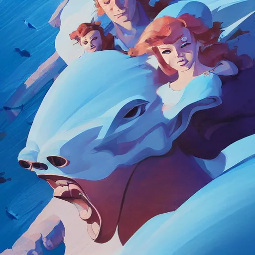 Image similar to face icon stylized minimalist the poseidon adventure 1 9 7 2, loftis, cory behance hd by jesper ejsing, by rhads, makoto shinkai and lois van baarle, ilya kuvshinov, rossdraws global illumination