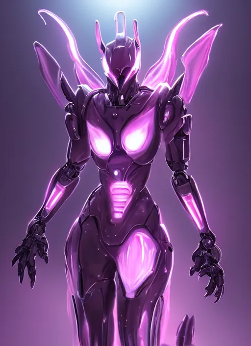 Image similar to cinematic goddess full shot, beautiful stunning hot anthropomorphic robot mecha female dragon, sleek dragon head, metal ears, led purple eyes, smooth fuschia skin, smooth silver armor, floating in space, eating a planet, epic proportions, epic size, epic detail, furry art, dragon art, giantess art, warframe fanart, furaffinity, octane