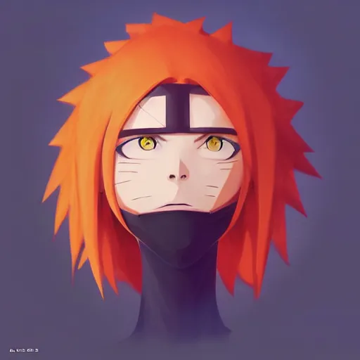 Image similar to face icon stylized minimalist naruto, loftis, cory behance hd by jesper ejsing, by rhads, makoto shinkai and lois van baarle, ilya kuvshinov, rossdraws global illumination