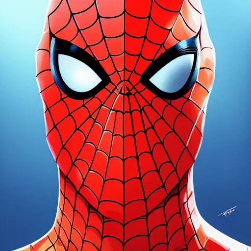 Image similar to face icon stylized minimalist spider - man, loftis, cory behance hd by jesper ejsing, by rhads, makoto shinkai and lois van baarle, ilya kuvshinov, rossdraws global illumination