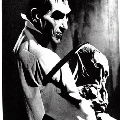 Image similar to bela lugosi as frankenstein's monster