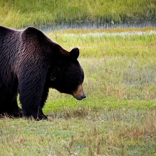 Prompt: bear drinking a beer