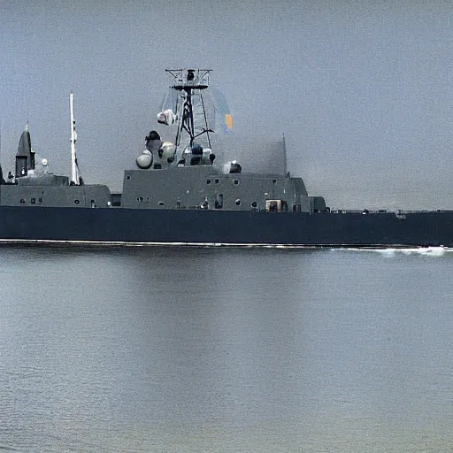 Prompt: Russian military ship, kodak photograph, ultra realistic, grainy, highly detailed