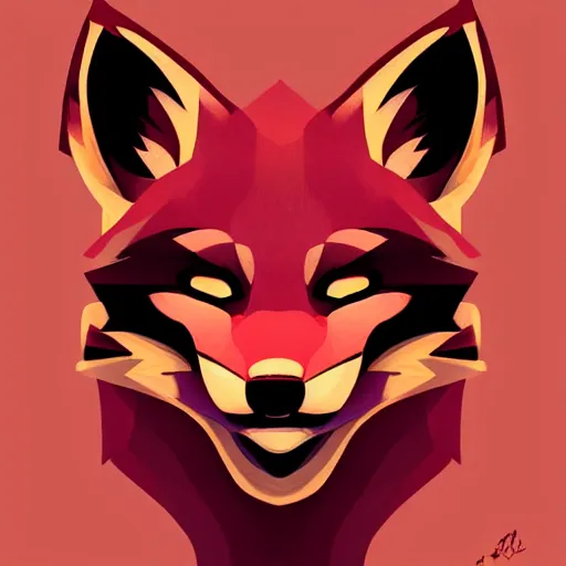 Prompt: face icon vector minimalist mystic fox, loftis, cory behance hd by jesper ejsing, by rhads, makoto shinkai and lois van baarle, ilya kuvshinov, rossdraws global illumination