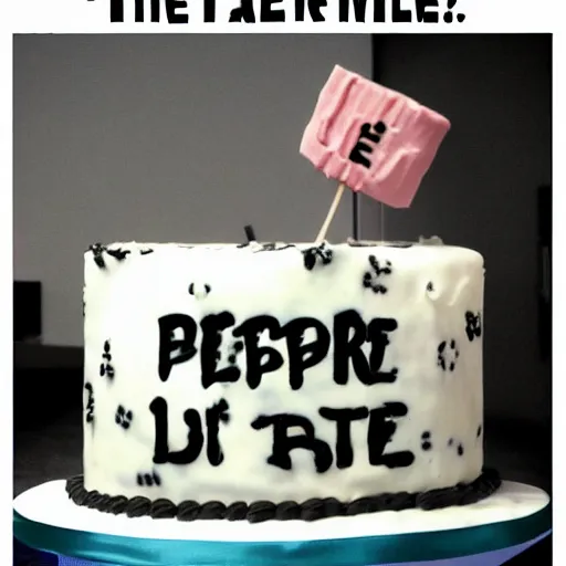 Prompt: the cake is a lie