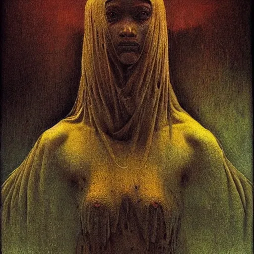 Image similar to geidi prime, realistic art beksinski style, highly detailed