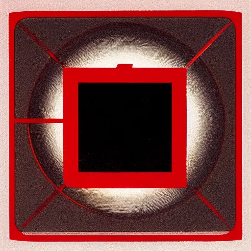 Image similar to close photograph of a cd cover with a small red rectangle on its side