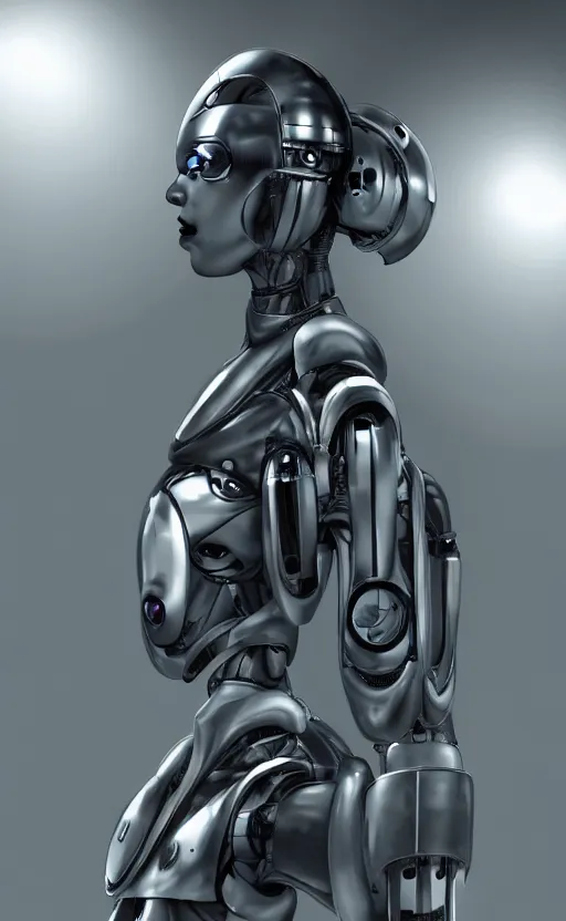 Image similar to sci - fi, human - robot concept, high definition, biorobot