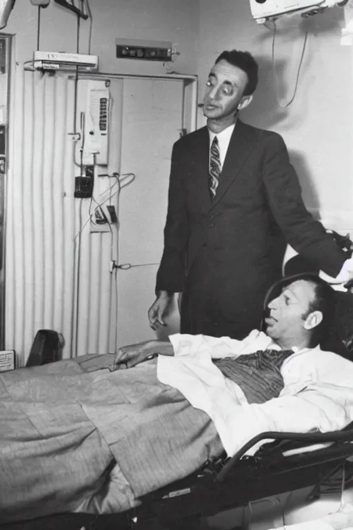 Image similar to frank ghallager in the hospital
