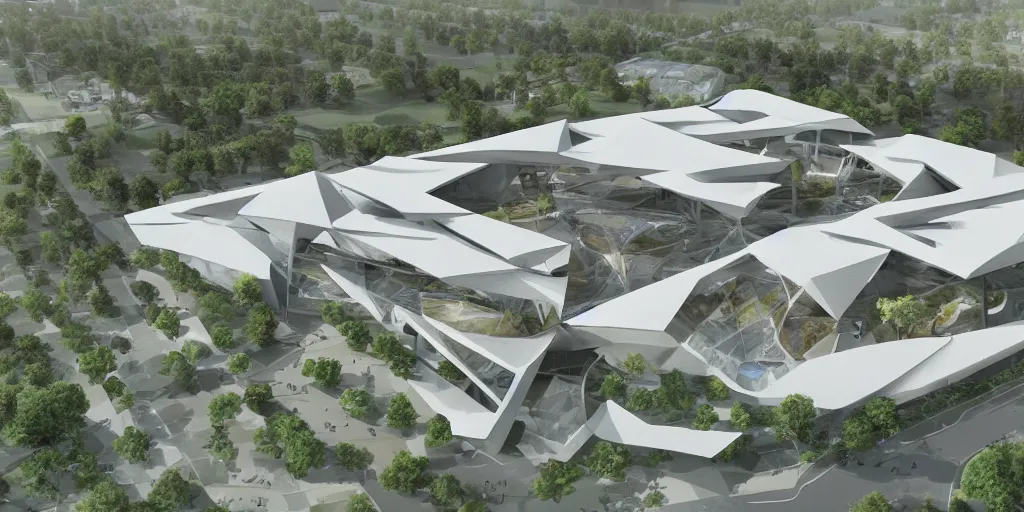 Image similar to concept design modern university building complex