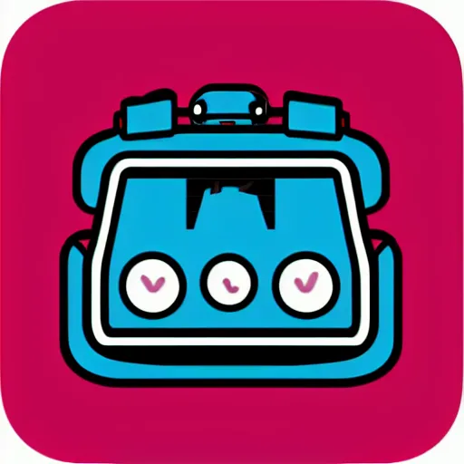 Image similar to An app icon that features a stylised flux capacitor from Back to the Future