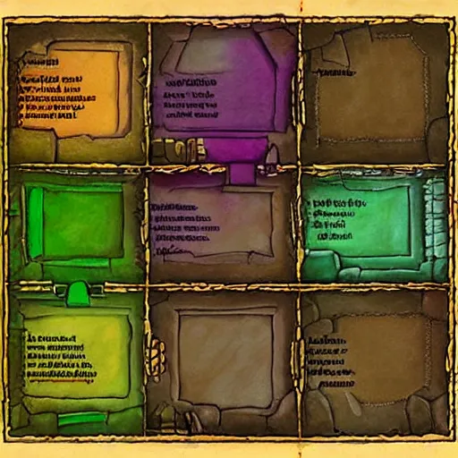Image similar to tavern interior dungeons and dragons color map, gridless
