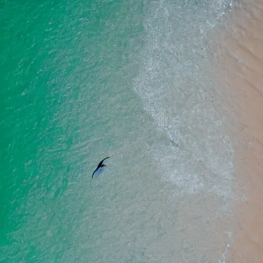 Image similar to simmetrical photo of a seagull flying seen exactly from above. Watching down. Seagull seen from above. 4k still award winning. Pleasant look and colors. Sea on the background.