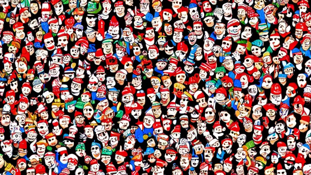 Image similar to were is waldo