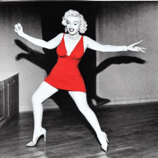 MARILYN MONROE - IN A RED DRESS !!!